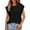 Black, variant on PRETTYGARDEN Women Summer Tops Cap Short Sleeve Crewneck Eyelet Embroidered Blouses Hollow Out Cute T Shirt