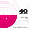 thumbnail image 3 of Franklin Sports X-40 Outdoor Pickleballs - Official Size - Pink - 12 Pack, 3 of 9
