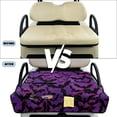thumbnail image 6 of COEQINE Golf Cart Seat Cover with Carry Handle for Storage, Fits for EZGO Yamaha Club Car (51.2x30.3 Inches), with Quilted Padding & 4 Storage Pockets, Halloween Decor, Purple Bat Print, 6 of 8