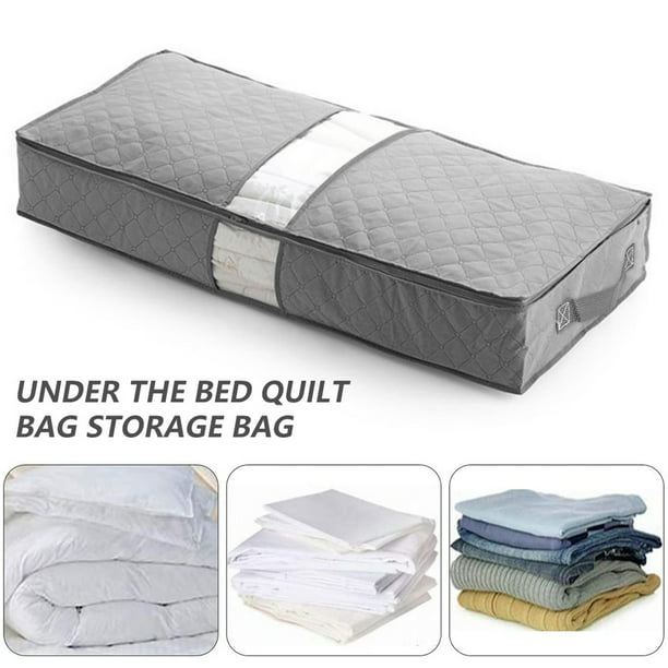 Large Capacity Underbed Storage Bag, Under Bed Duvet Storage Bags