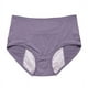 thumbnail image 5 of Ropa interior fisiológica para mujer con período menstrual grande, cintura alta, ensanchada, para niñas gordas, segura, parte delantera y trasera a prueba de fugas, 5 of 6