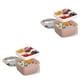 thumbnail image 1 of Moyic Ensaladera con compartimentos para aderezo, fiambrera de plástico para comida de microondas para mujer, juego de vajilla para Rosado 2piezas, 1 of 6