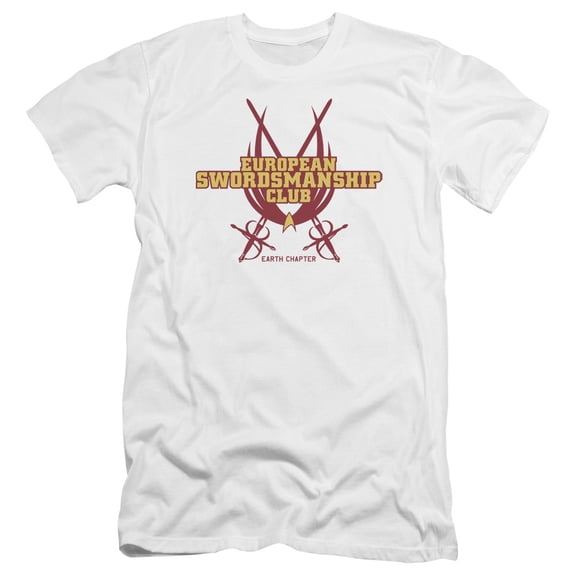 Star Trek - Swordsmanship Club - Premium Slim Fit Short Sleeve Shirt - Medium