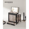thumbnail image 2 of Joyero SONGMICS de 5 capas con 3 cajones laterales y ventana de cristal, 2 of 8