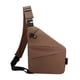 thumbnail image 3 of Bolso bandolera para hombre, bolso de pecho, mochila informal, bolso bandolera para correr Café a la izquierda, 3 of 8