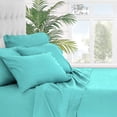 thumbnail image 2 of Bare Home 4 Piece 1800 Deep Pocket Bed Sheet Set - Ultra-Soft Hypoallergenic - 2 Pillowcases (Twin, Turquoise), 2 of 2