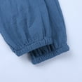 thumbnail image 6 of Ohufall Cotton Linen Pants for Kids Casual Solid Color Thin Harem Pant Children's Loose Elastic Waist Bloomer Pants, 2-10 Years, 6 of 8