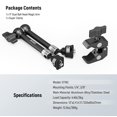thumbnail image 2 of Neewer 11" Articulating Magic Arm Clamp Mount with Super Clamp, Camera Monitor Mount with 1/4" 3/8" ARRI Locating Pins & Holes for DSLR Action Camera Video Light Compati, 2 of 7