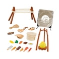 thumbnail image 4 of Juego de equipo de acampada para niños de 25x, juego de simulación, juego de acampada, juego de fogata de juguete, parrilla de barbacoa para regalo de, 4 of 8