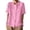 501_Pink, variant on Womens Tops Dressy Casual Ladies' Cotton And Linen Shirt 2025 Solid Color Loose Double Breasted Lapel Casual Short Sleeved Blouse