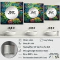 thumbnail image 4 of Designart "Paradise of Succulents Green Blue Bliss I" Floral & Botanical Square Mirror For Wall Decor - Large Green Square Printed Wall Mirror Art - Wall Mounted Square Large Mirror, 4 of 5