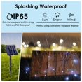 thumbnail image 3 of Guirnalda de luces solares BHCLIGHT, paquete de 2 unidades, 24 m, 200 LED, impermeables, 3 of 9