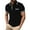 Z03-Black, variant on Men Summer Casual Zipper Turn-up Collar Short Sleeve Loose Shirt Tops Polo Shirts for Men Casual Shirts Tops(Coffee,L)
