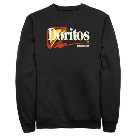Men's Doritos 90s Logo Grey  Sweatshirt Black 2X Large
