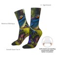 thumbnail image 4 of Fuzoiu Cute Blue Frog Print Athletic Crew Socks for Men & Women,Casual Crew Socks,Above Ankle Crew Socks for Business, Casual, 4 of 6