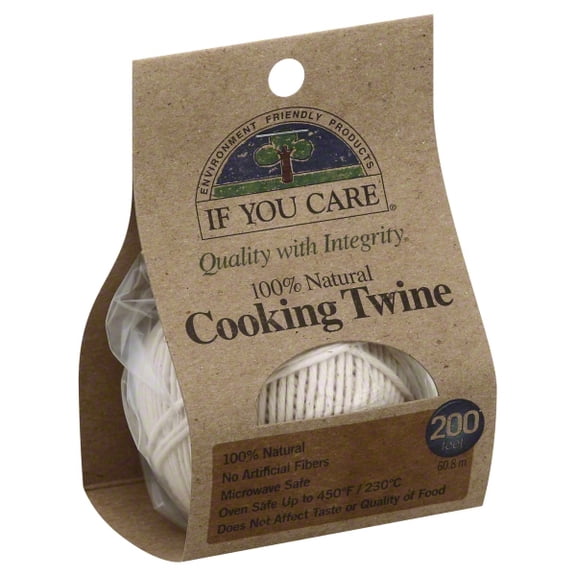 If You Care Kitchen Twine - Certfied Organic & Unbleached - 200 Feet 1 Unit
