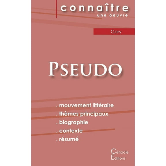 Fiche de lecture Pseudo (Analyse littÃ©raire de rÃ©fÃ©rence et rÃ©sumÃ© complet), (Paperback)