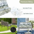 thumbnail image 6 of SDJPOI Outdoor Porch Swing Cushions, 4" Thick 3 Seater swing replacement cushions, 55'' Waterproof Bench Cushions with Backrest & Ties for Patio Furniture, 6 of 6