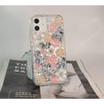 thumbnail image 3 of Luxury Bling Diamond Rhinestone Gemstone 3D Rose Flower Gemstone Soft TPU Back Cover Case for Women Girls with iPhone 12 / iPhone12 Pro 6.1", 3 of 10