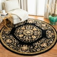 thumbnail image 2 of SAFAVIEH Heritage Collection HG640B Handmade Black Rug, 2 of 10