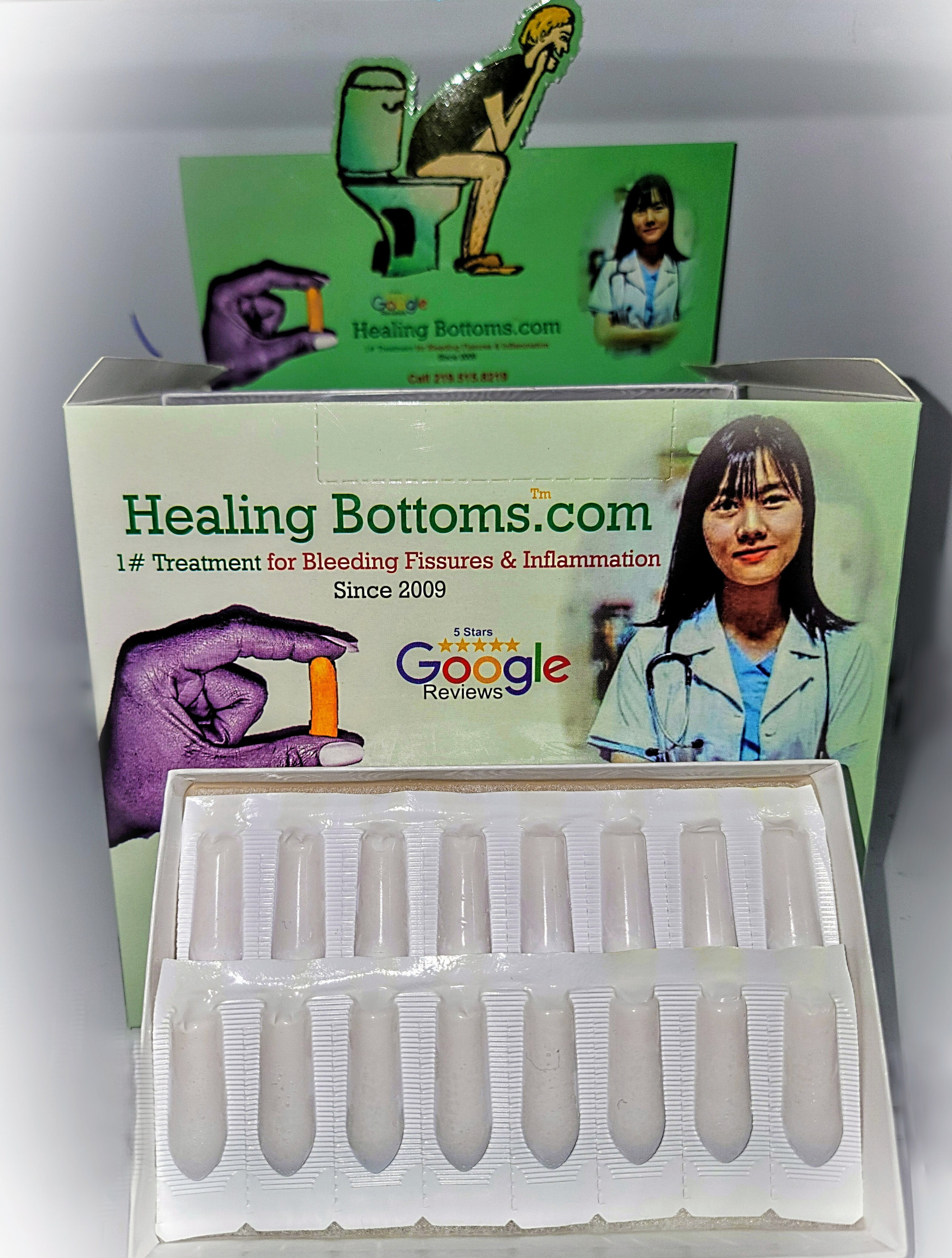Healing Bottoms, Fissure Medicine, Turmeric Suppository, Inflamed