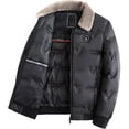 thumbnail image 4 of Men's Winter Casual Large Lapel Padded Jacket, 4 of 6