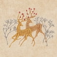 thumbnail image 6 of Linum Home Textiles Christmas Deer Pair Embroidered Turkish Cotton Hand Towel - Set of 2, 6 of 7