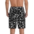 thumbnail image 4 of Lsque Skeletons Dancing Mens Sleep Pajama Shorts,Short Pajama Pants, Cotton Ultra-Soft Knit-XX-Large, 4 of 9