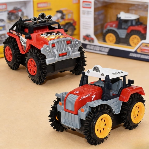 Nilvkv 1PC Set Truck Toy, Remote Control Stunt Car with 360° Flip and Tumbling Dump Truck for Kids Toddlers Boys Girls Gifts