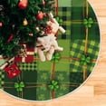 thumbnail image 5 of Coolnut Lucky Clover Christmas Tree Skirt 36", St. Patrick's Day Tree Skirt Double Layers Polyester Easter Tree Skirt for St. Patrick's Day Holiday Party Decoration, 5 of 6