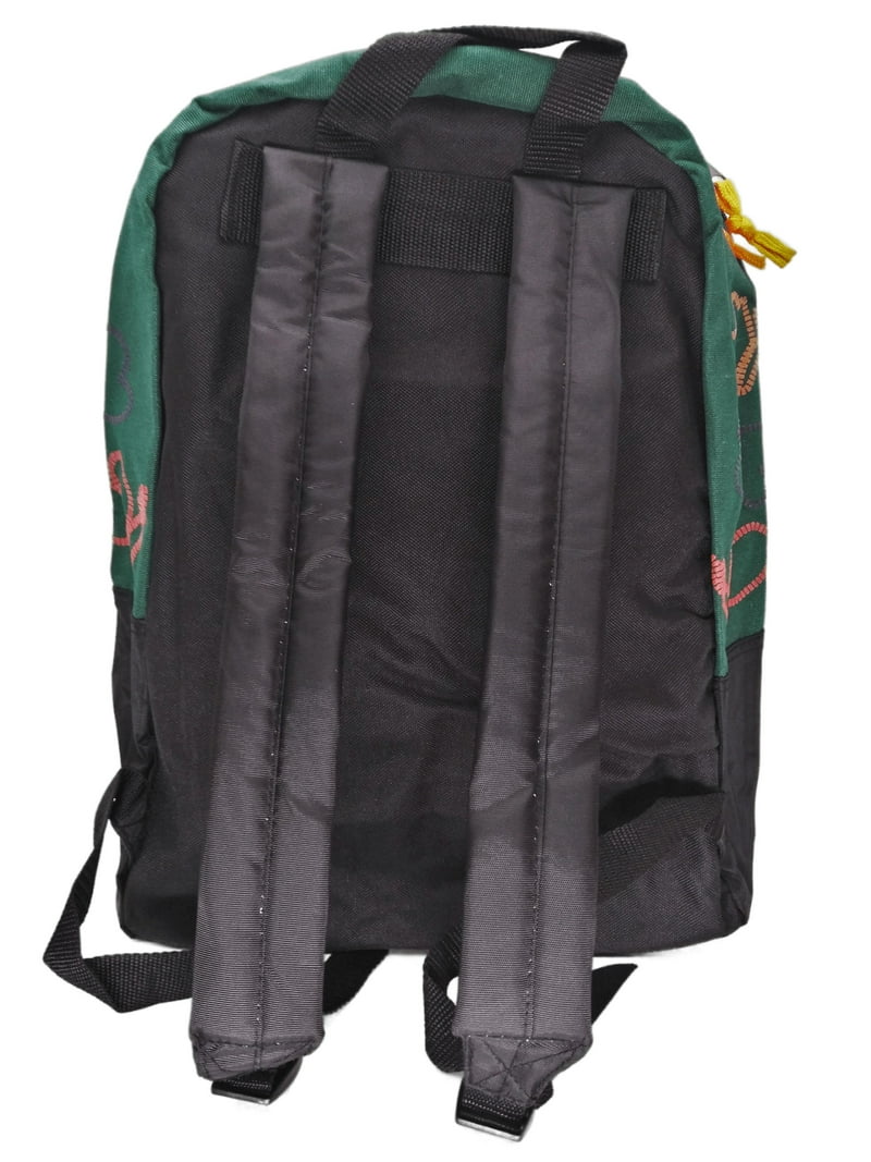 Vintage Pooh 100 Acre Backpack Green Military Look 15.5\