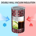 thumbnail image 2 of 20oz Coffee Tumblers Red and Black Christmas Snowflake Pattern Stainless Steel Vacuum Insulated Travel Tumbler Coffee Cups Mug with Lid and Straw with Cleaning Brush for Cold & Hot Drinks, 2 of 5