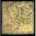 thumbnail image 2 of Junior's The Lord of the Rings Fellowship of the Ring Map of Middle Earth  Graphic Tee Black Small, 2 of 3