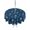 Blue, variant on Outdoor Tablecloths with Umbrella Hole & Zipper, Navy Blue Daisy Round Tablecloths 60 Inch, Modern Farmhouse Chrysanthemum Floral Waterproof Table Cloth, Patio/Pool/Picnic Table Covers