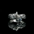 thumbnail image 3 of Unisex Fashion Alloy Fox Ring with Artificial Gem Inlay Electroplated Finish Retro Design Statement Jewelry Gift, 3 of 4