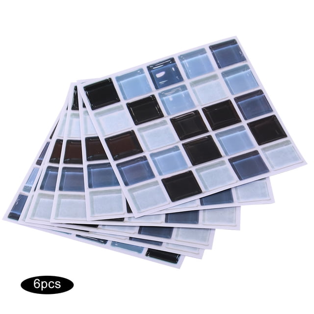 Etiqueta autoadhesiva de pared NikouMX 6 piezas PVC