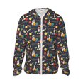 thumbnail image 1 of Fotbe Veste de Protection Solaire UPF 50+ pour Hommes et Femmes de Noël Jeu de Quilles avec Capuche et Poches Randonnée Performance Extérieure-3TG, 1 of 7