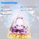 thumbnail image 1 of Pirámide De Cristal Pirámide de cristal de 6 cm Reiki Pirámide de orgón curativo para estudio de oficina (B) Wdftyju Libre de BPA, 1 of 3
