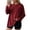(Basis)Wine, variant on YODETEY Women Oversized Long Sleeve Basic Crewneck Tee, Womens Casual Fit Tops Shirts, Women's Plus Wine,Size XXL