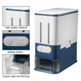 thumbnail image 4 of Caja De Almacenamiento De Arroz De Cocina, Cajas Dispensadoras Automáticas De Cereales, Caja De Alimentos De Cereales Sellada A Prueba De Humedad, Contenedor De Arroz Guardurnaity HA023189-00, 4 of 7