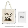 thumbnail image 3 of Stylish Canvas Tote Bag with Naturalistic Plant Design - Perfect for Shopping Travel and Parties - Eco-Friendly & Reusable, 3 of 4
