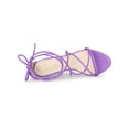 thumbnail image 4 of BLISSFUL STEP Women's Strappy Heel Lace Up Stiletto Heels Sandals Lavender 8.5, 4 of 7