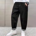 thumbnail image 4 of RUTAYY Toddler Boys Wide Leg Jeans Loose Fit Denim Vintage Trousers Casual Jeans Streetwear Pants Trendy Pants, 4 of 8