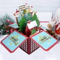 thumbnail image 2 of Tarjeta de felicitación de Navidad personalizada, tarjeta de cumpleaños única hecha a mano, tarjeta de felicitación de Navidad 3d, imágenes impresionantes de Santa Claus, 2 of 4