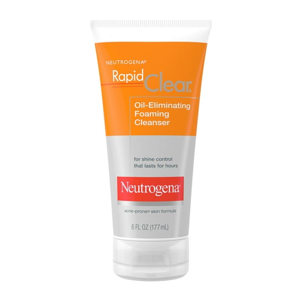 Neutrogena Rapid Clear Foaming Facial Cleanser, Oily, OilFree, 6 fl oz