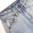 thumbnail image 3 of KIDSCOOL SPACE Baby Girls Boys Jeans Shorts,Distressed Ripped Simple Design Cute Summer Denim Pants,Light Blue,18-24 Months, 3 of 5