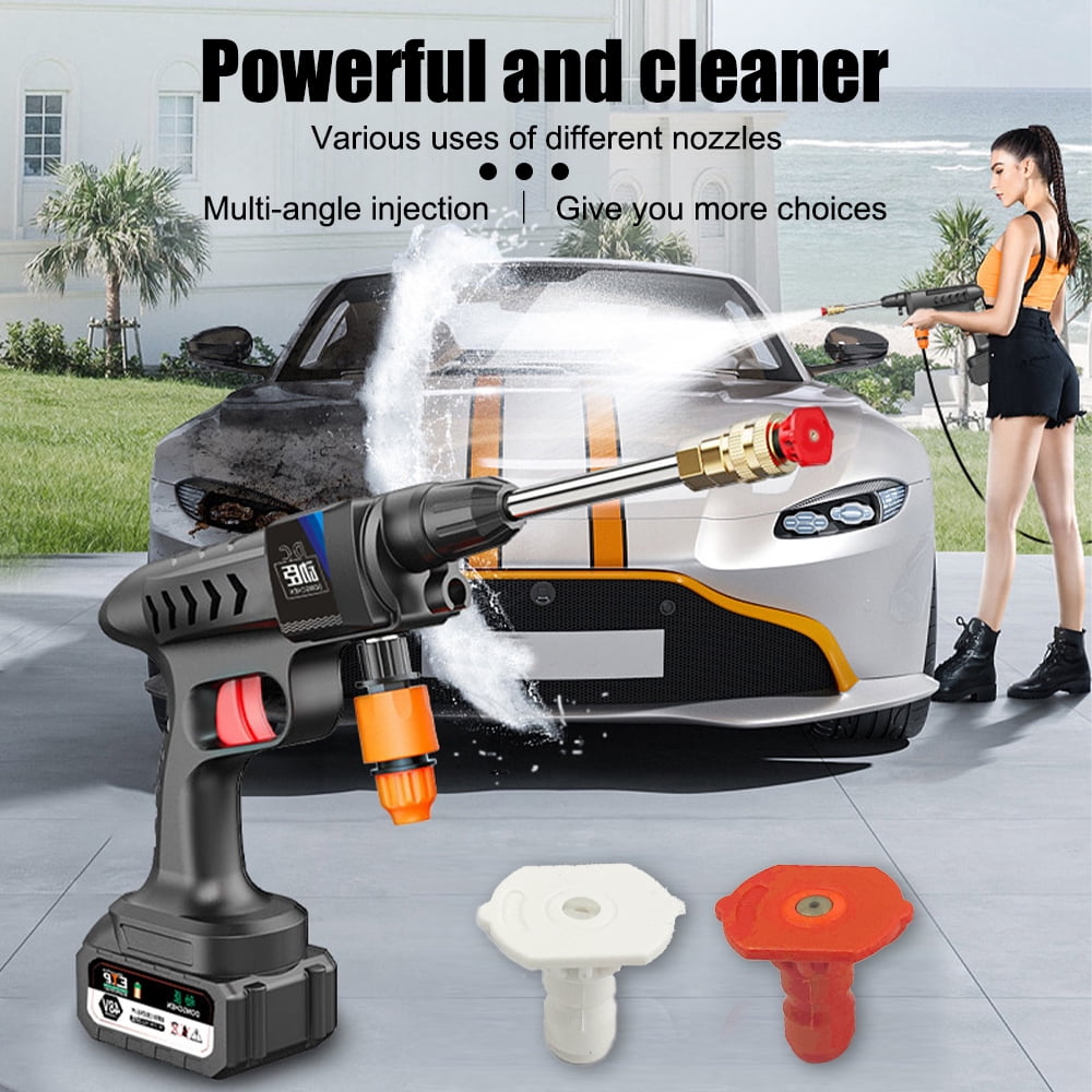 300W High Strength Wireless Pressure Washer 20000mAh Wide Use Portable High Pressure Water Sprayer Multi-Function Washing Machine for Car