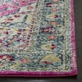 thumbnail image 3 of SAFAVIEH Madison Hildred Floral Bordered Runner Rug, Fuchsia/Aqua, 2' x 8', 3 of 7