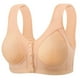 thumbnail image 2 of Puntoco Sujetadores para mujer sin aros, estilo sin aros de acero, con botones en el medio y estampados, ropa interior transpirable para uso diario, 2 of 5