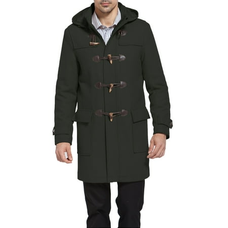 BGSD Mens Benjamin Wool Blend Classic Duffle Coat